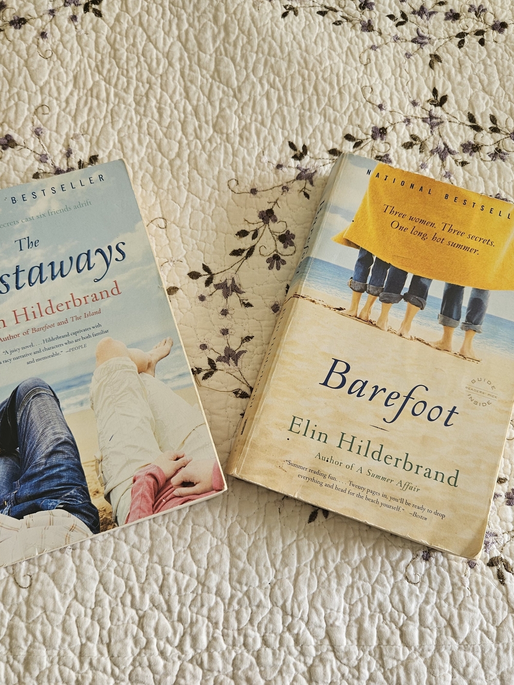 Barefoot by Elin Hilderbrand - Yellow & Cream Paperback